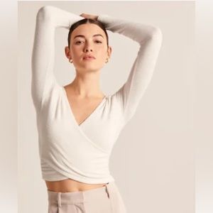 Abercrombie cozy wrap top